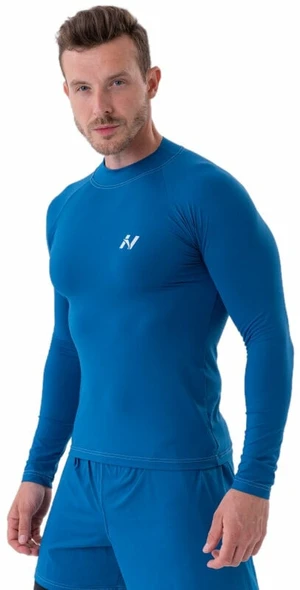 Nebbia Functional with Long Sleeves Active Blue L Fitness koszulka