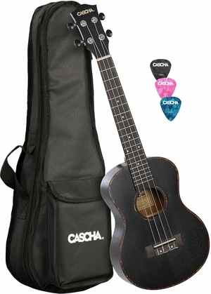 Cascha HH 2305L Black Tenor Ukulele