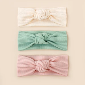 Baby Headband Cross Top Knot Elastic Hair Bands Soft Solid big Girls Hairband Hair Accessories Twisted Knotted Headwrap