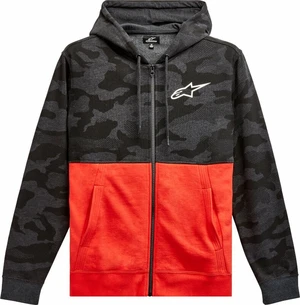 Alpinestars Camo Block Hood Charcoal Heather/Warm Red L Sweatshirt