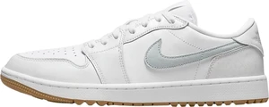 Nike Air Jordan 1 Low G White/Gum Medium Brown/Pure Platinum 40,5 Calzado de golf para hombres