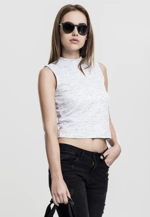 Women's Space Dye Top wht/blk