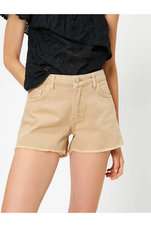 Koton Women's Ecru Shorts & Bermuda