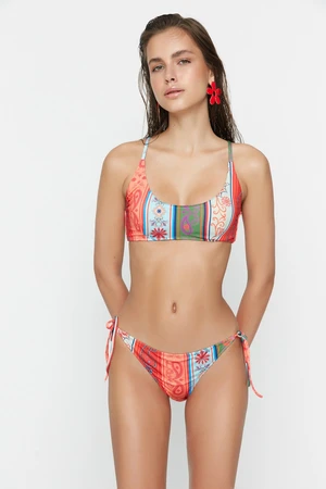 Dámské bikinové kahotky Trendyol Ethnic Patterned