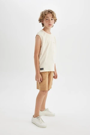 DEFACTO Boy's Cargo Pocket Shorts