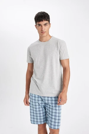 DEFACTO Regular Fit Short Sleeve Shorts Pajama Set