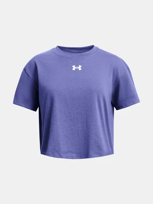 Under Armour Tričko UA CROP SPORTSTYLE LOGO SS-PPL - Holky