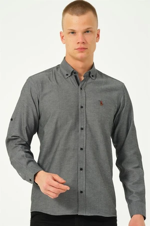 G674 DEWBERRY MEN'S SHIRT-SMOKED-3