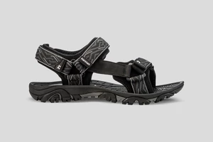 Šedo-čierne pánske outdoorové sandále Hannah Belt