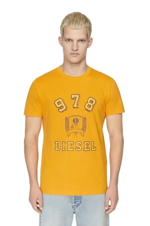 Diesel Tričko - T-DIEGOR-E11 T-SHIRT oranžové