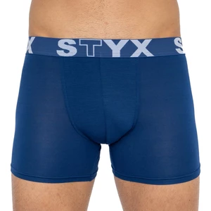 Mężczyźni&#39;s bokserzy Styx długi sportowy guma ciemnoniebieski (U968)