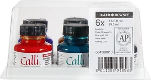 Daler Rowney Calli Un juego de tintas caligráficas. 6 x 29,5 ml