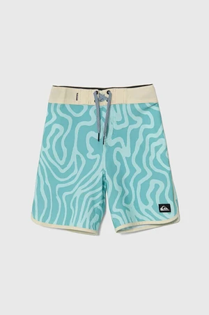 Dětské plavkové šortky Quiksilver SURFSILK tyrkysová barva