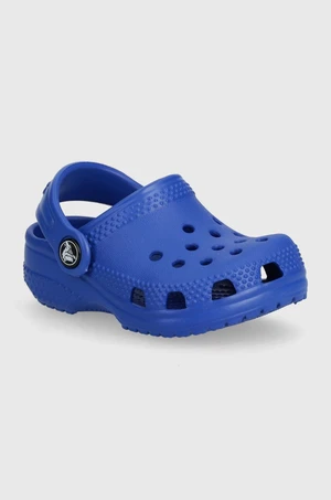 Dětské pantofle Crocs CROCS LITTLES tmavomodrá barva