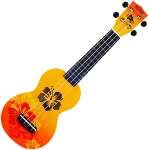 Mahalo Hibiscus Hibiscus Orange Burst Szoprán ukulele