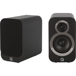 Reproduktory Q Acoustics Q 3010i, 2ks (QA3516) čierne dvojpásmová regálová reprosústava QA-3010, 100 mm stredobasový menič, 25 mm výškový menič, bassr