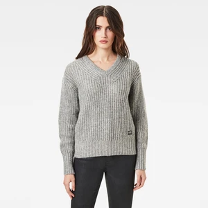 G-STAR Sweater - Villarn loose in knit wmn ls grey