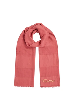 Tommy Hilfiger Scarf - ICONIC SOFT SCARF 100X200 pink