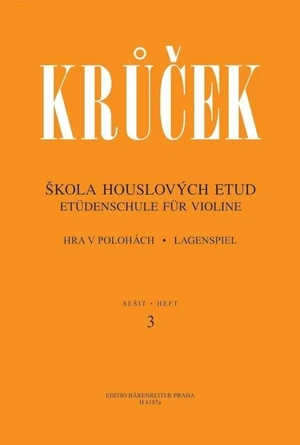 Václav Krůček Škola houslových etud II (sešit 4) Note