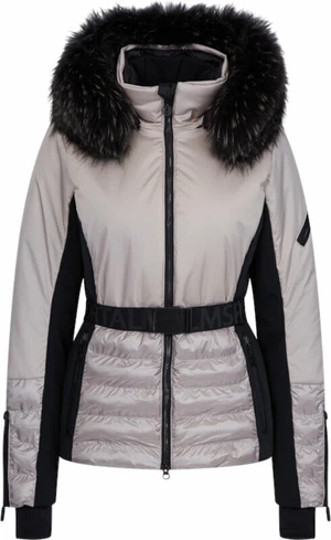 Sportalm Oxford Womens Jacket with Fur Taupe Pink 38 Jachetă schi