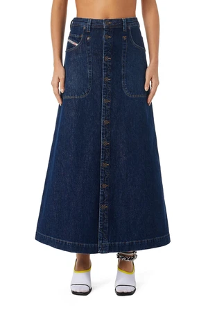 Diesel Sukňa - DE-ALBUS-L SKIRT modrá