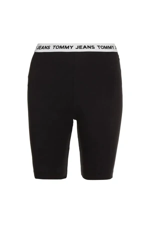 Tommy Jeans Shorts - TJW LOGO WAISTBAND CYCLE SHORT black