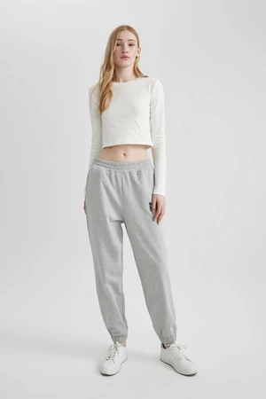 DEFACTO Coool Basic Plain Waist Elastic Leg Jogger Sweatpants