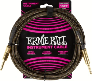 Ernie Ball Braided Instrument Cable Straight/Straight 3 m Rovný - Rovný Nástrojový kabel