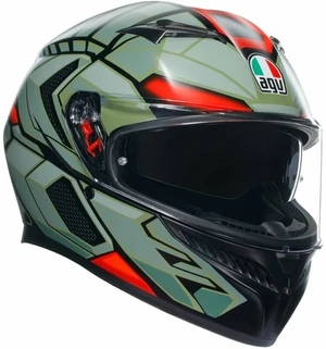 AGV K3 Decept Matt Black/Green/Red M Casco