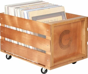 Legend Vinyl LP Crate Caja de discos de vinilo Natural