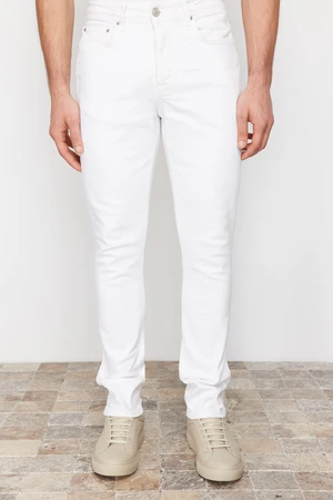 Trendyol White Skinny Stretch Fabric Slim Fit Jeans