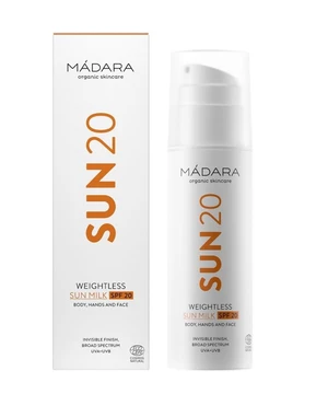 MÁDARA Lehké opalovací mléko SPF20 150 ml