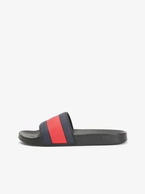 Tommy Hilfiger Rubber Flag Pool Pantofle Černá