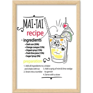 Plakat w ramie 40x55 cm Mai Tai – Wallity