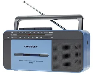 Crosley Cassette Player Azul Radio retro