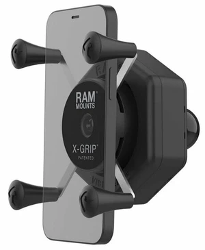 Ram Mounts X-Grip Phone Holder with Ball & Vibe-Safe Adapter Halter