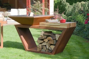 Luxusní zahradní Gril G4, corten