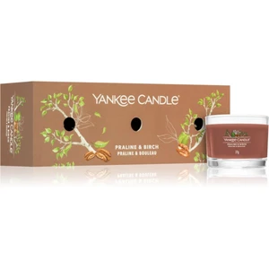 Yankee Candle Praline & Birch darčeková sada 3x37 g