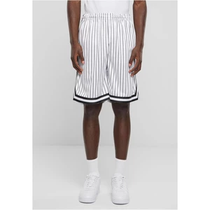 Striped Mesh Shorts - White/Black