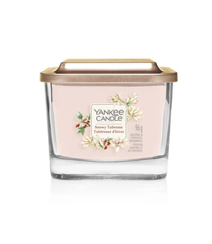 Yankee Candle Aromatická svíčka malá hranatá Snowy Tuberose 96 g