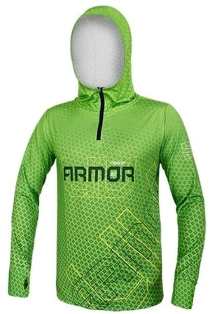 Delphin Tričko Hooded Sweatshirt UV ARMOR 50+ Neon L