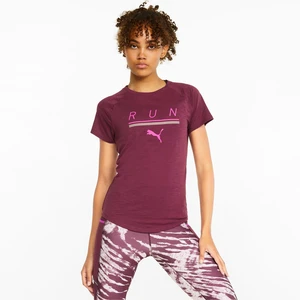 Dámské tričko Puma  Run 5K Logo Tee Grape Wine