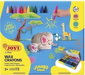 Jovi Jumbo Easy Grip Case Triangular Wax Crayons Ceras Assorted 300 uds.