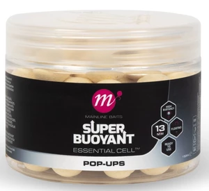 Mainline plovoucí boilie super buoyant pop-ups essential cell 150 ml 13 mm - white