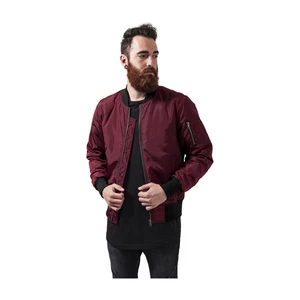 2-Tone Bomber Jacket burgundy/black