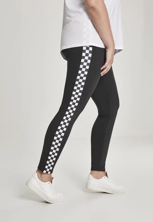 Women's Plaid Leggings Blk/Chess