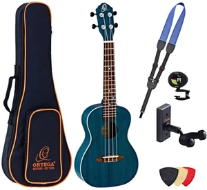 Ortega RUOCEAN Deluxe SET Ocean Blue Konzert-Ukulele