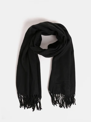 Jack & Jones Solid Black Scarf - Men's