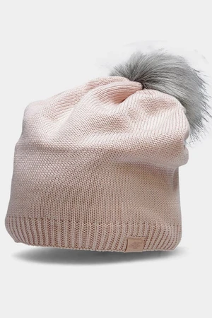 Women's winter hat 4F Light pink