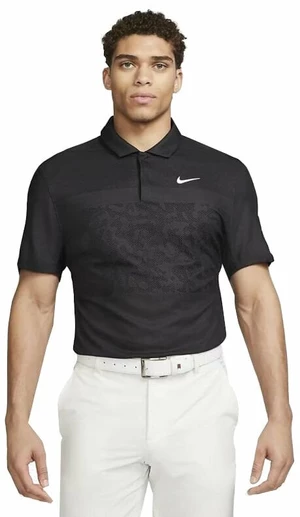Nike Dri-Fit ADV Tiger Woods Mens Golf Polo Black/Anthracite/White L Koszulka Polo